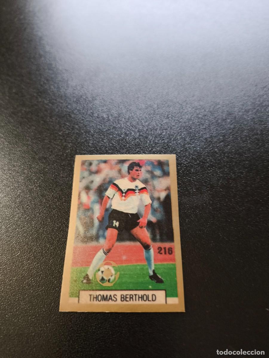 Cromos de F&uacute;tbol: 216 THOMAS BERTHOLD ALEMANIA GERMANY REYAUCA WORLD CUP MUNDIAL ITALIA ITALY 1990 NO PANINI