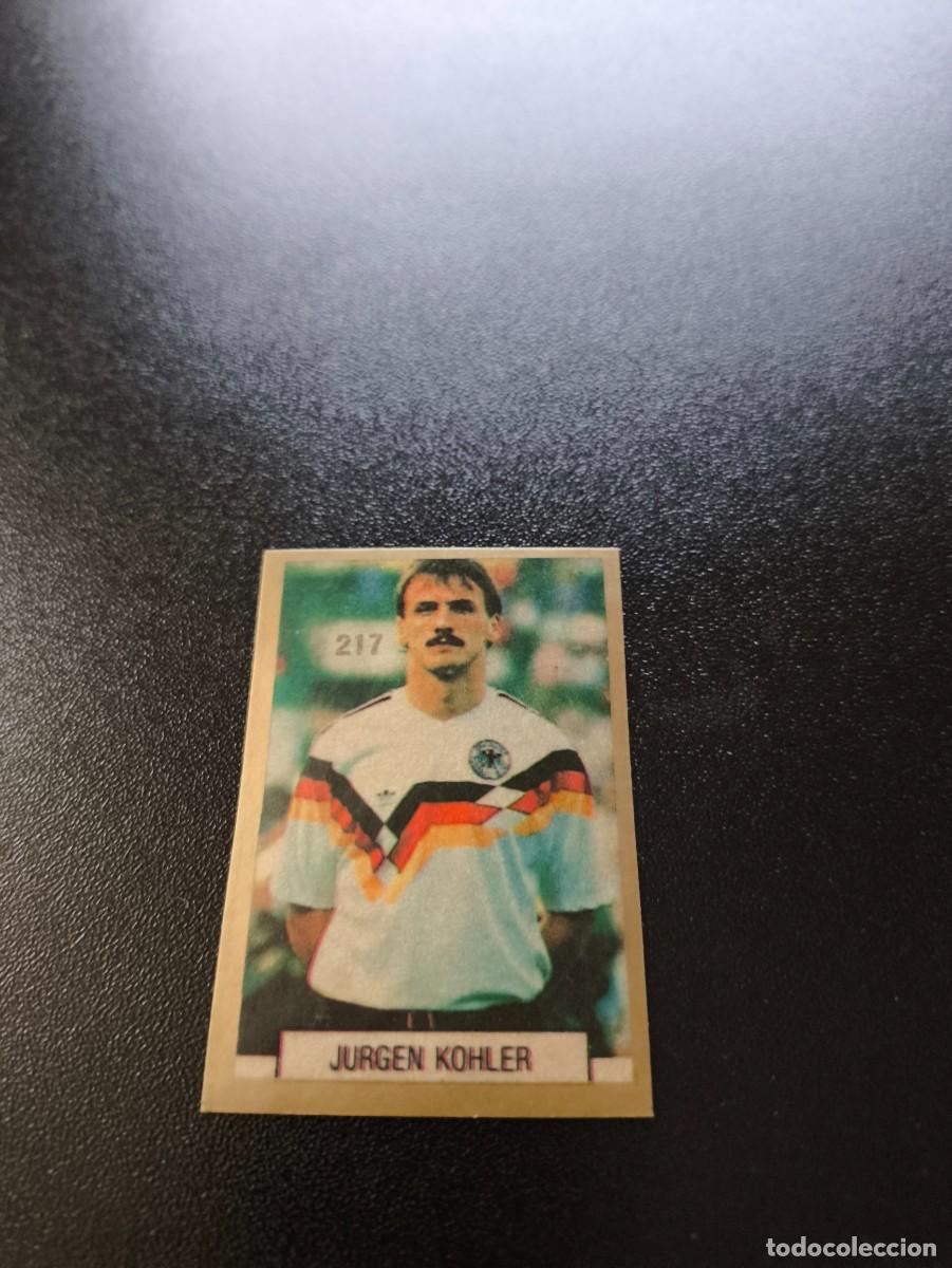 Cromos de F&uacute;tbol: 217 JURGEN KOHLER ALEMANIA GERMANY REYAUCA WORLD CUP MUNDIAL ITALIA ITALY 1990 NO PANINI