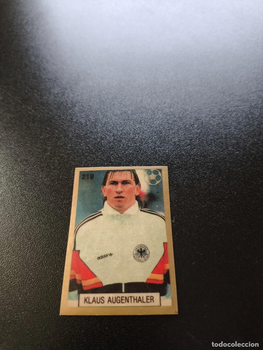 Cromos de F&uacute;tbol: 219 KLAUS AUGENTHALER ALEMANIA GERMANY REYAUCA WORLD CUP MUNDIAL ITALIA ITALY 1990 NO PANINI