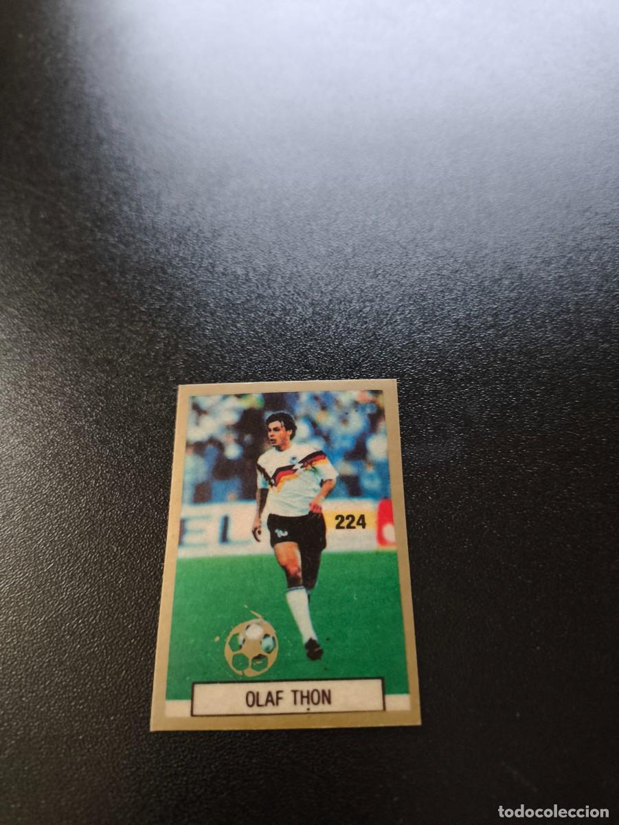Cromos de F&uacute;tbol: 224 OLAF THON ALEMANIA GERMANY REYAUCA WORLD CUP MUNDIAL ITALIA ITALY 1990 NO PANINI