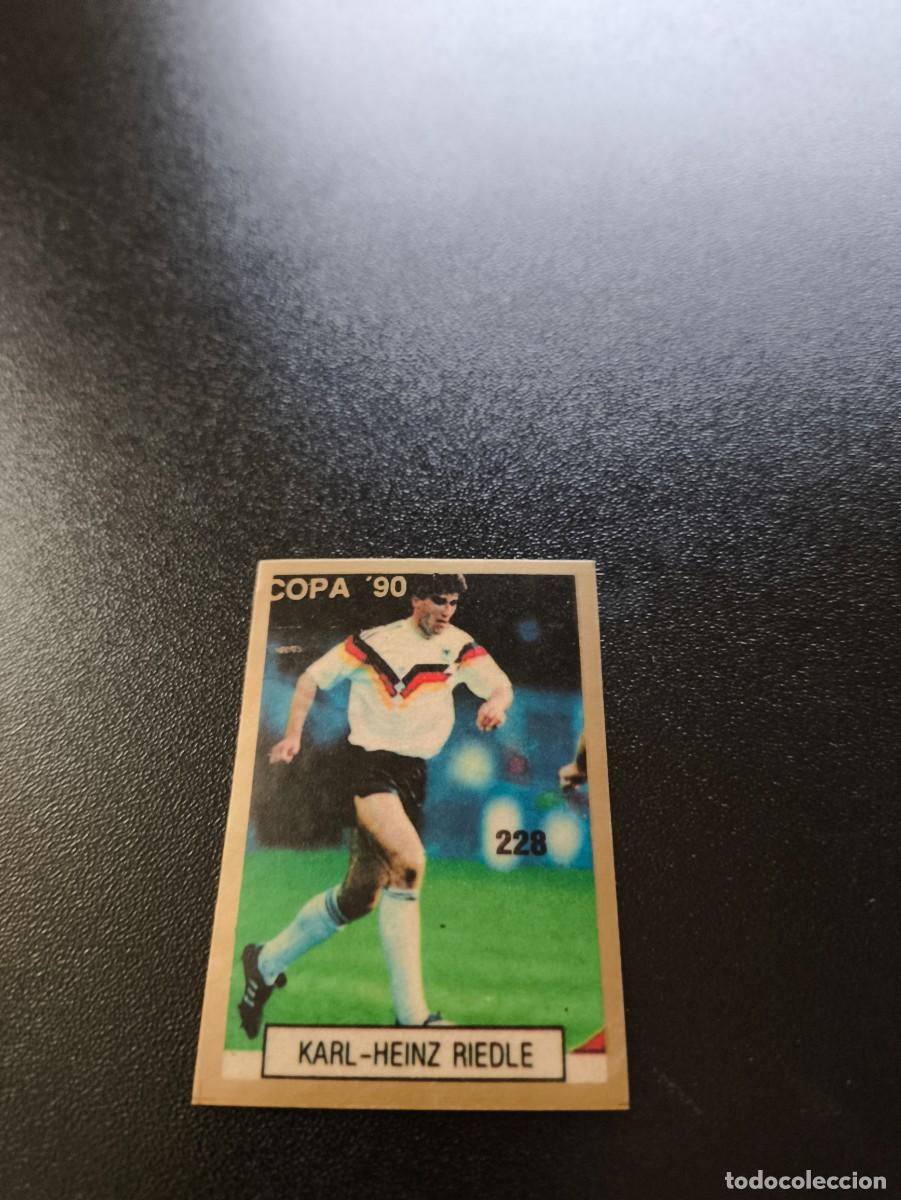Cromos de F&uacute;tbol: 228 KARL-HEINZ RIEDLE ALEMANIA GERMANY REYAUCA WORLD CUP MUNDIAL ITALIA ITALY 1990 NO PANINI