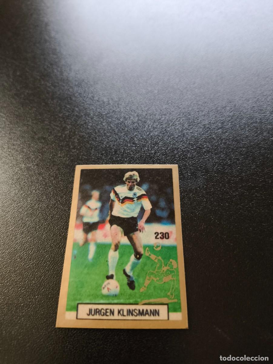 Cromos de F&uacute;tbol: 230 JURGEN KLINSMANN ALEMANIA GERMANY REYAUCA WORLD CUP MUNDIAL ITALIA ITALY 1990 NO PANINI