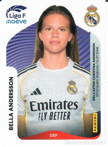 Cromos de F&uacute;tbol: CROMO PANINI LIGA FEMENINA F 2025-26 (25 - 26) - N&ordm; 267 B - BELLA ANDERSSON - REAL MADRID