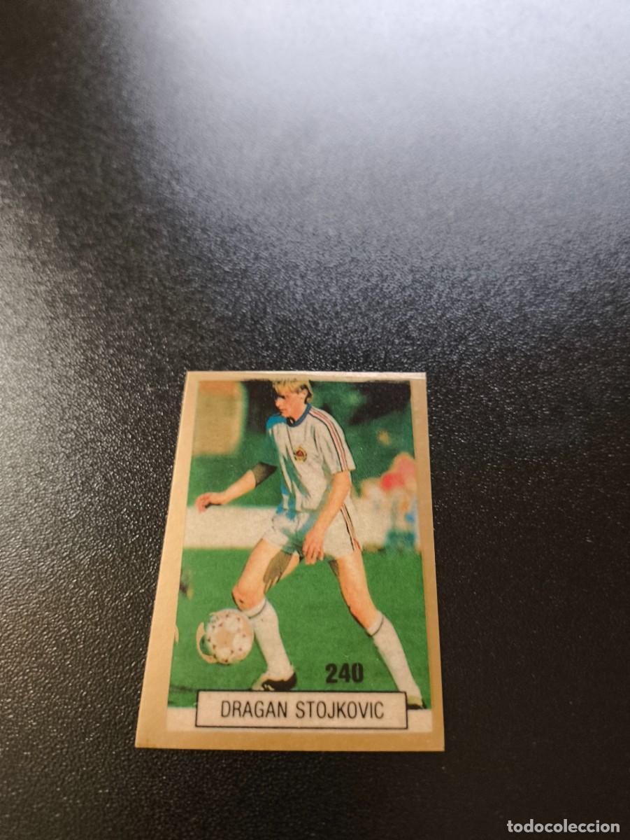 Cromos de F&uacute;tbol: 240 DRAGAN STOJKOVIC YUGOSLAVIA REYAUCA WORLD CUP MUNDIAL ITALIA ITALY 1990 NO PANINI