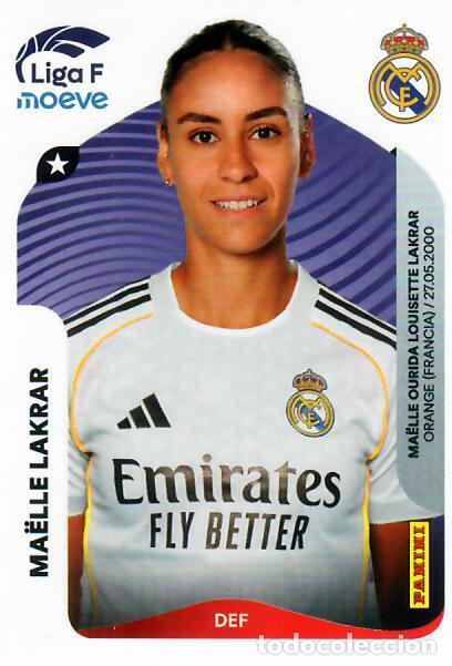 Cromos de F&uacute;tbol: CROMO PANINI LIGA FEMENINA F 2025-26 (25 - 26) - N&ordm; 269 - MA&Euml;LLE LAKRAR - REAL MADRID