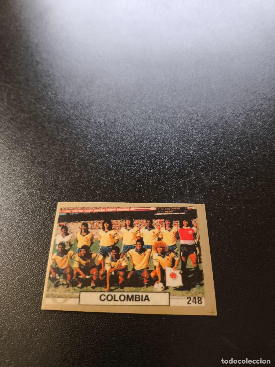 Cromos de F&uacute;tbol: 248 EQUIPO TEAM COLOMBIA REYAUCA WORLD CUP MUNDIAL ITALIA ITALY 1990 NO PANINI