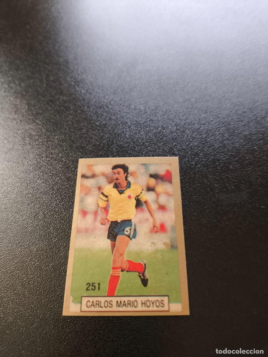 Cromos de F&uacute;tbol: 251 CARLOS MARIO HOYOS COLOMBIA REYAUCA WORLD CUP MUNDIAL ITALIA ITALY 1990 NO PANINI