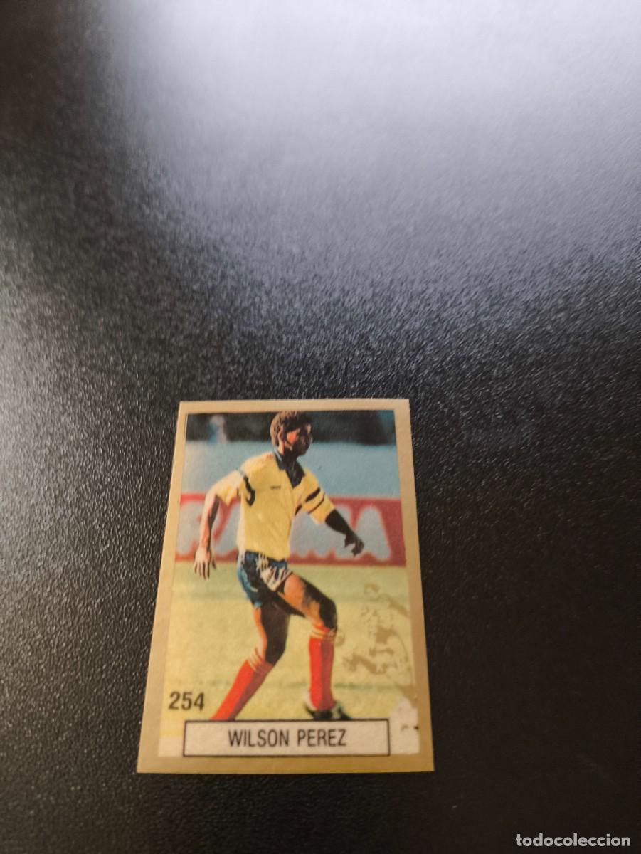 Cromos de F&uacute;tbol: 254 WILSON PEREZ COLOMBIA REYAUCA WORLD CUP MUNDIAL ITALIA ITALY 1990 NO PANINI