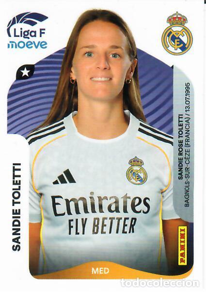 Cromos de F&uacute;tbol: CROMO PANINI LIGA FEMENINA F 2025-26 (25 - 26) - N&ordm; 272 A - SANDIE TOLETTI - REAL MADRID