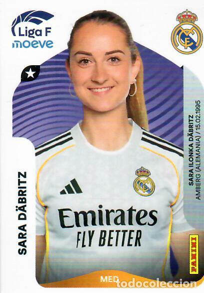 Cromos de F&uacute;tbol: CROMO PANINI LIGA FEMENINA F 2025-26 (25 - 26) - N&ordm; 275 - SARA D&Auml;BRITZ - REAL MADRID