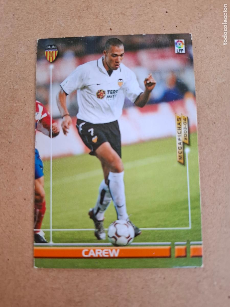 Cartes &agrave; collectionner de Football: MEGAFICHAS 2003 2004 03 04 - PANINI - 306 CAREW - VALENCIA CF (CM)