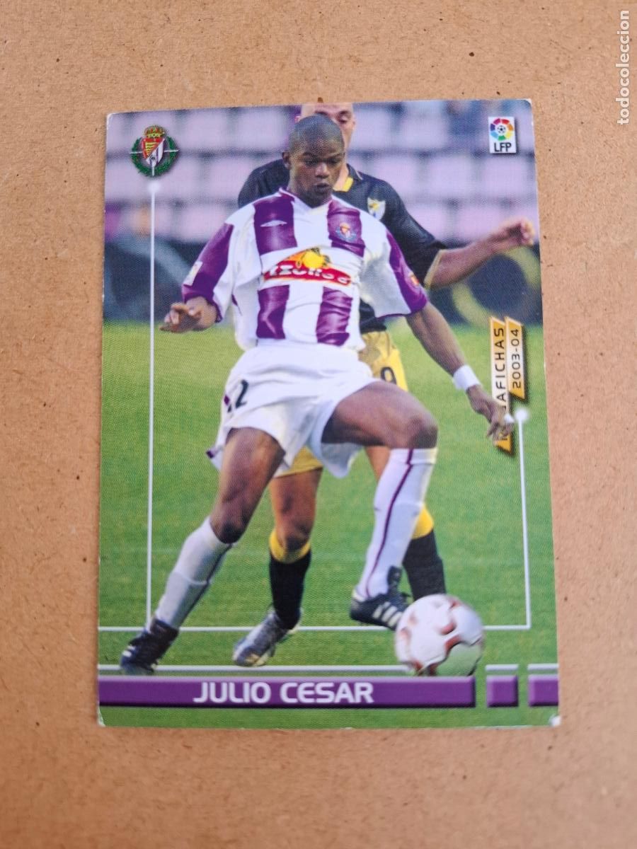 Cartes &agrave; collectionner de Football: MEGAFICHAS 2003 2004 03 04 - PANINI - 311 BIS JULIO C&Eacute;SAR - REAL VALLADOLID (CM)