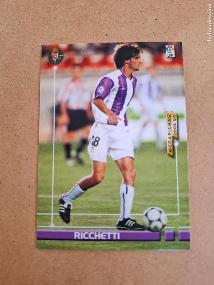 Cartes &agrave; collectionner de Football: MEGAFICHAS 2003 2004 03 04 - PANINI - 312 BIS RICCHETTI - REAL VALLADOLID (CM)