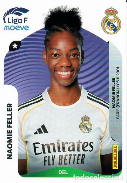 Cartes &agrave; collectionner de Football: CROMO PANINI LIGA FEMENINA F 2025-26 (25 - 26) - N&ordm; 279 B - NAOMIE FELLER - REAL MADRID