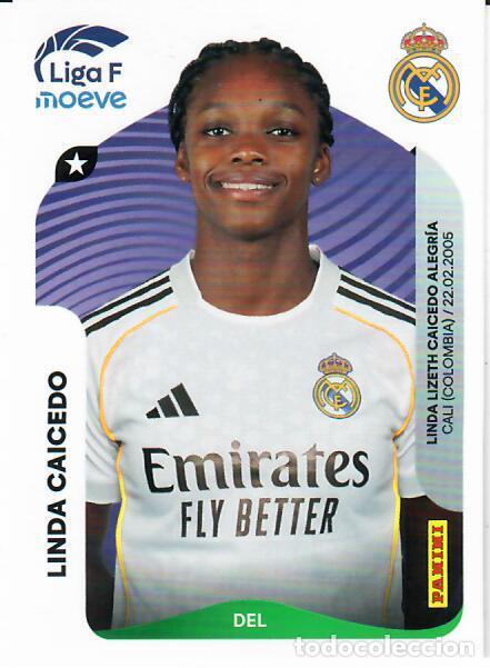 Cartes &agrave; collectionner de Football: CROMO PANINI LIGA FEMENINA F 2025-26 (25 - 26) - N&ordm; 280 - LINDA CAICEDO - REAL MADRID