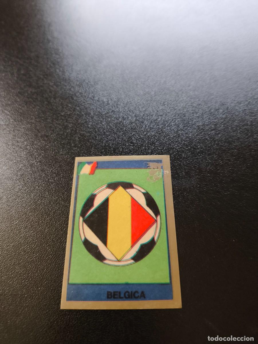 Cartes &agrave; collectionner de Football: 282 FLAG BANDERA ESCUDO BELGICA BELGIUM REYAUCA WORLD CUP MUNDIAL ITALIA ITALY 1990 NO PANINI