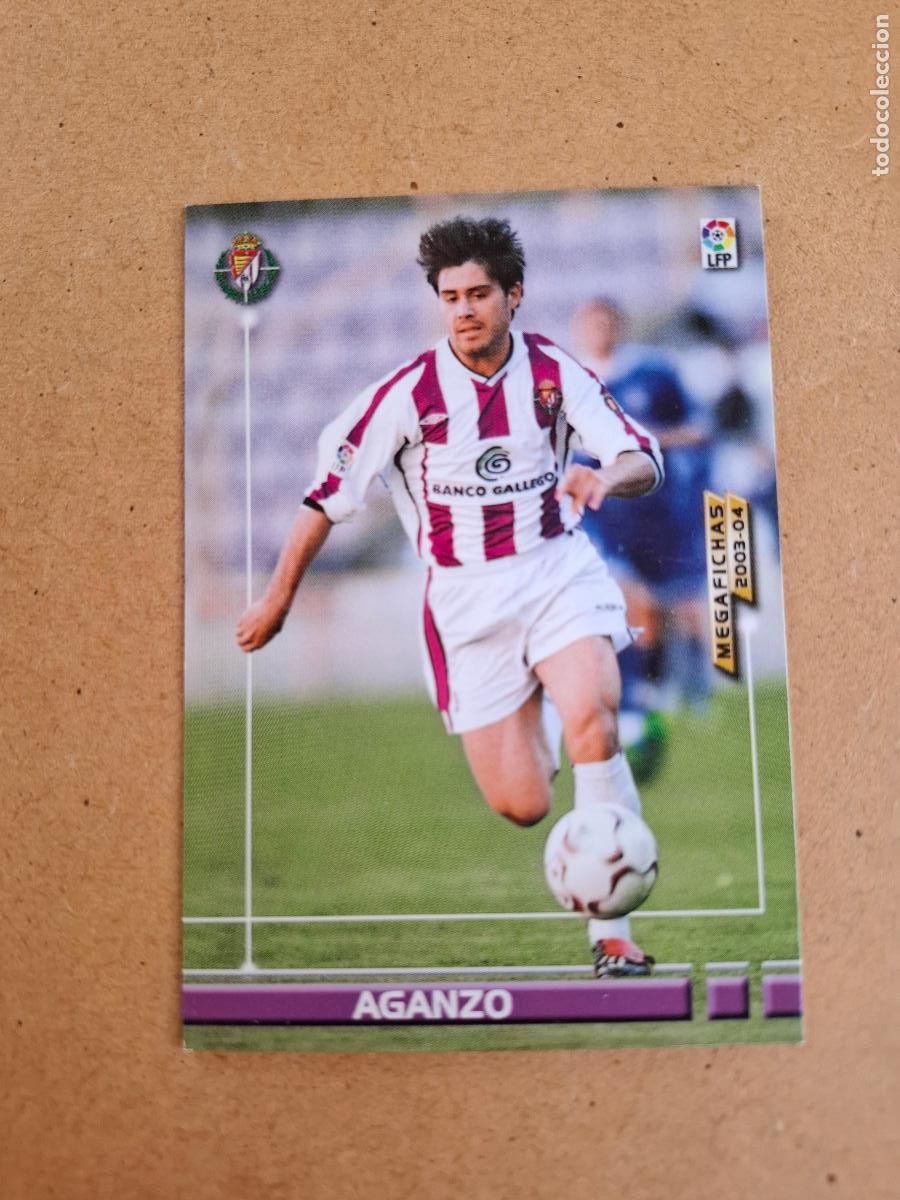 Cartes &agrave; collectionner de Football: MEGAFICHAS 2003 2004 03 04 - PANINI - 324 AGANZO - REAL VALLADOLID (CM)