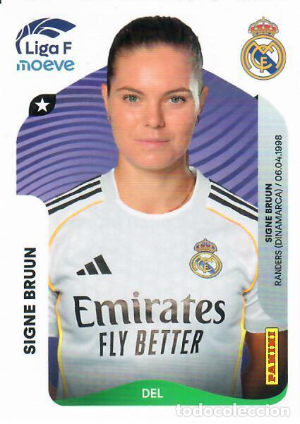 Cromos de F&uacute;tbol: CROMO PANINI LIGA FEMENINA F 2025-26 (25 - 26) - N&ordm; 281 - SIGNE BRUUN - REAL MADRID
