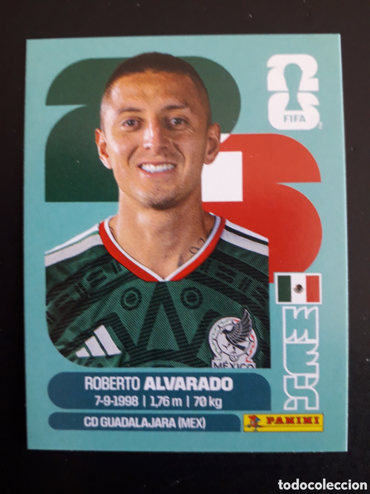 Cromos de F&uacute;tbol: ALVARADO M&Eacute;XICO MEX 19 MUNDIAL F&Uacute;TBOL 2026 FIFA WORLD CUP PANINI SIN PEGAR PEDIDO M&Iacute;NIMO 3&euro;