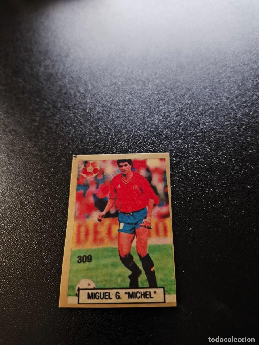 Cromos de F&uacute;tbol: 309 MICHEL REAL MADRID ESPA&Ntilde;A SPAIN REYAUCA WORLD CUP MUNDIAL ITALIA ITALY 1990 NO PANINI