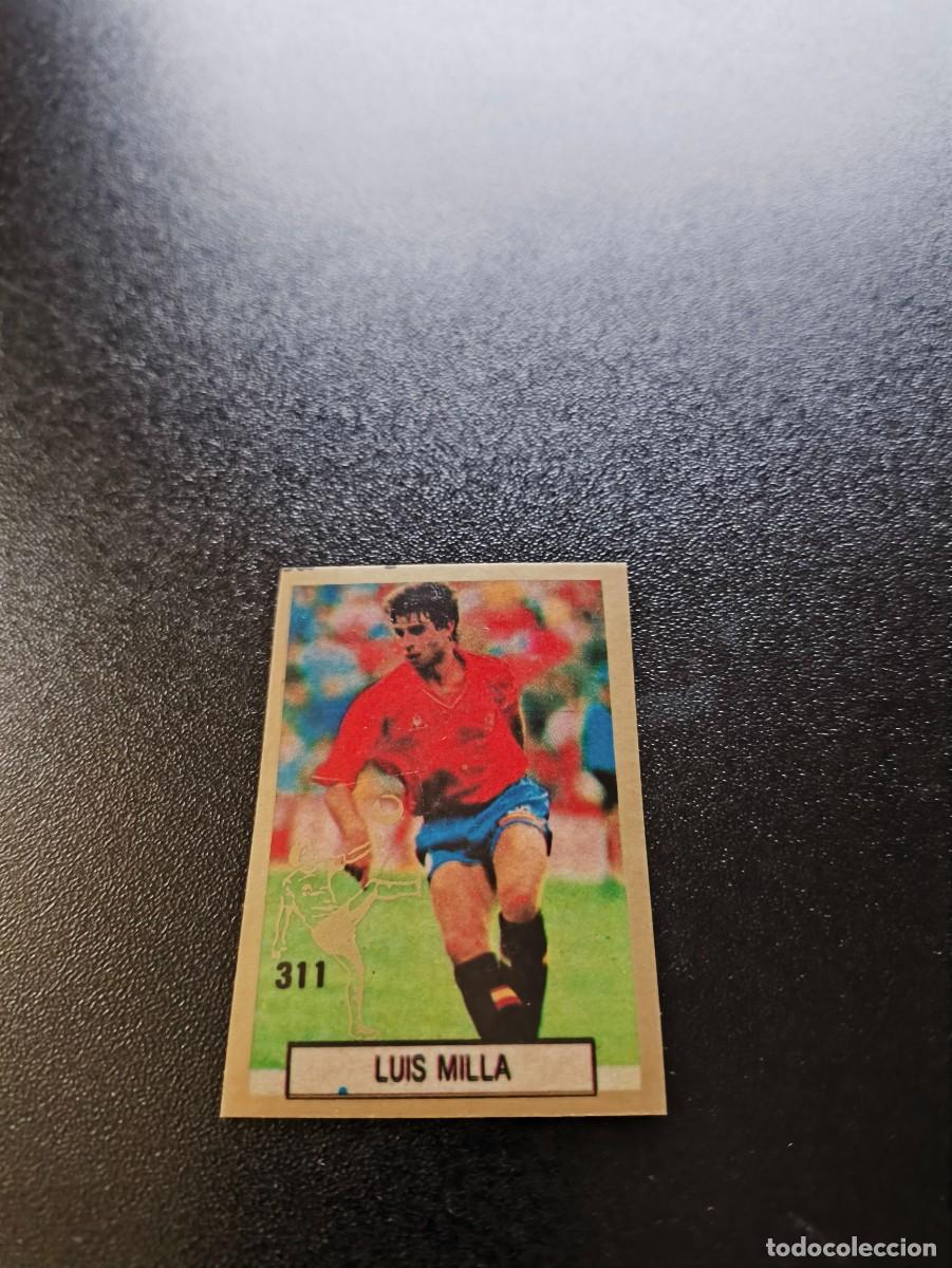 Cromos de F&uacute;tbol: 311 LUIS MILLA BARCELONA MADRID ESPA&Ntilde;A SPAIN REYAUCA WORLD CUP MUNDIAL ITALIA ITALY 1990 NO PANINI
