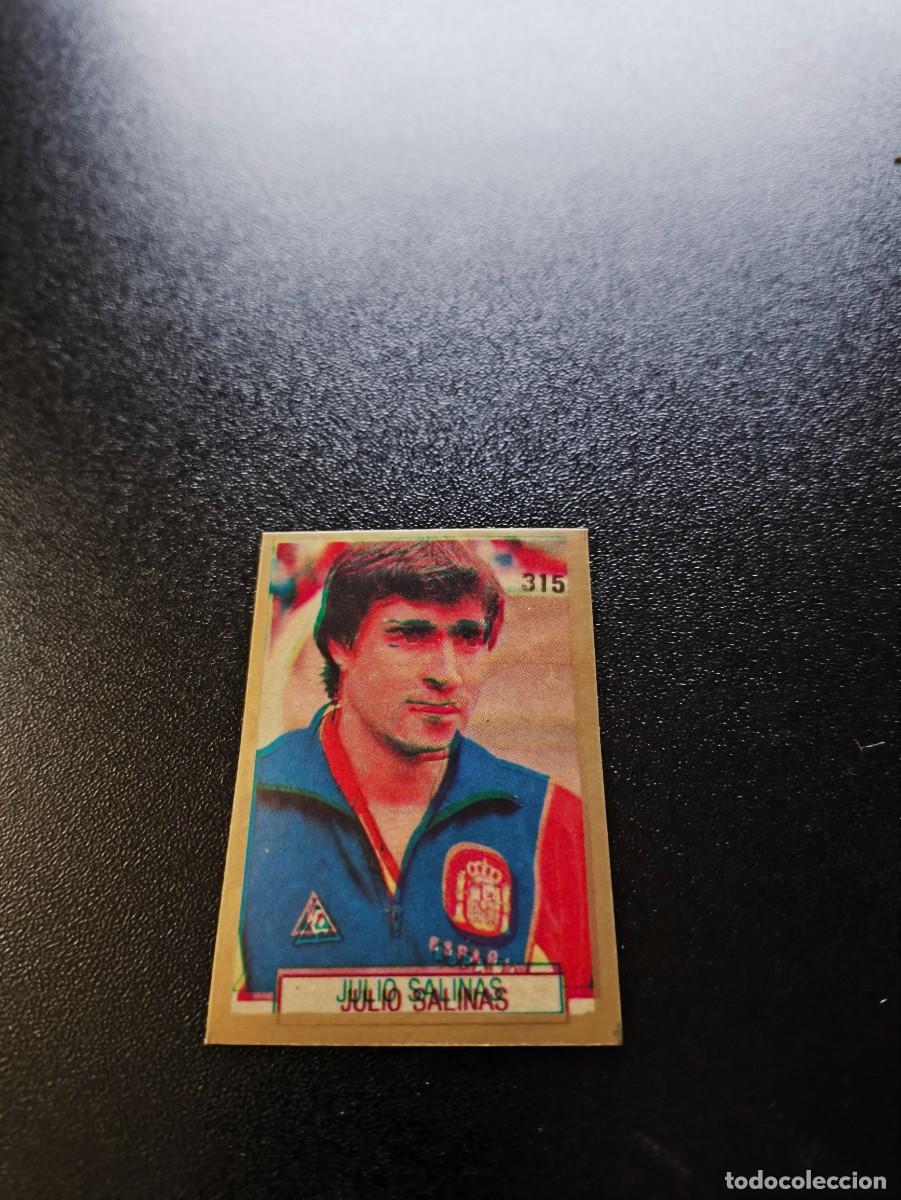 Cromos de F&uacute;tbol: 315 JULIO SALINAS BARCELONA BILBA ESPA&Ntilde;A SPAIN REYAUCA WORLD CUP MUNDIAL ITALIA ITALY 1990 NO PANINI