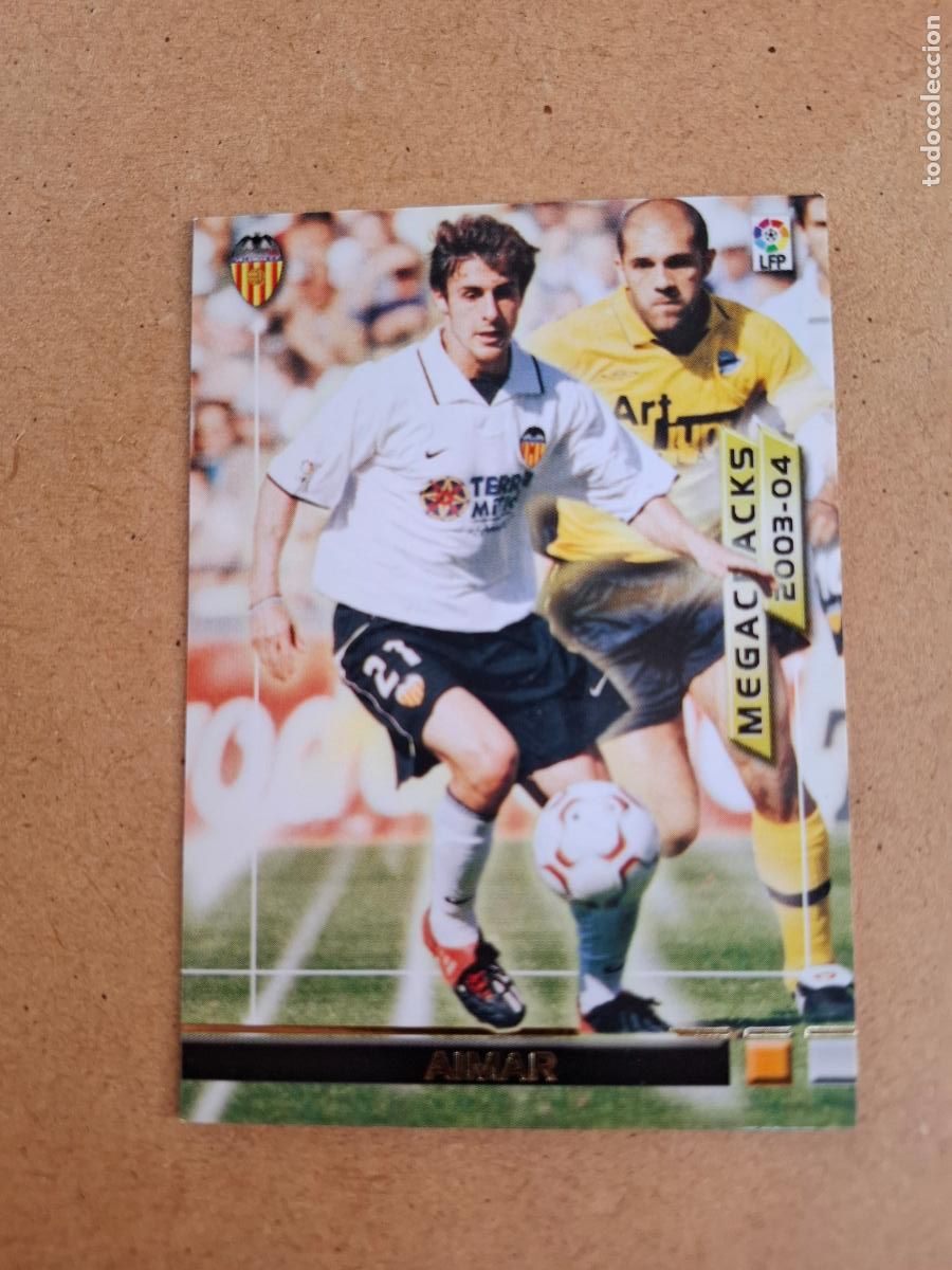Cromos de F&uacute;tbol: MEGAFICHAS 2003 2004 03 04 - PANINI - 372 AIMAR - VALENCIA CF (CM)