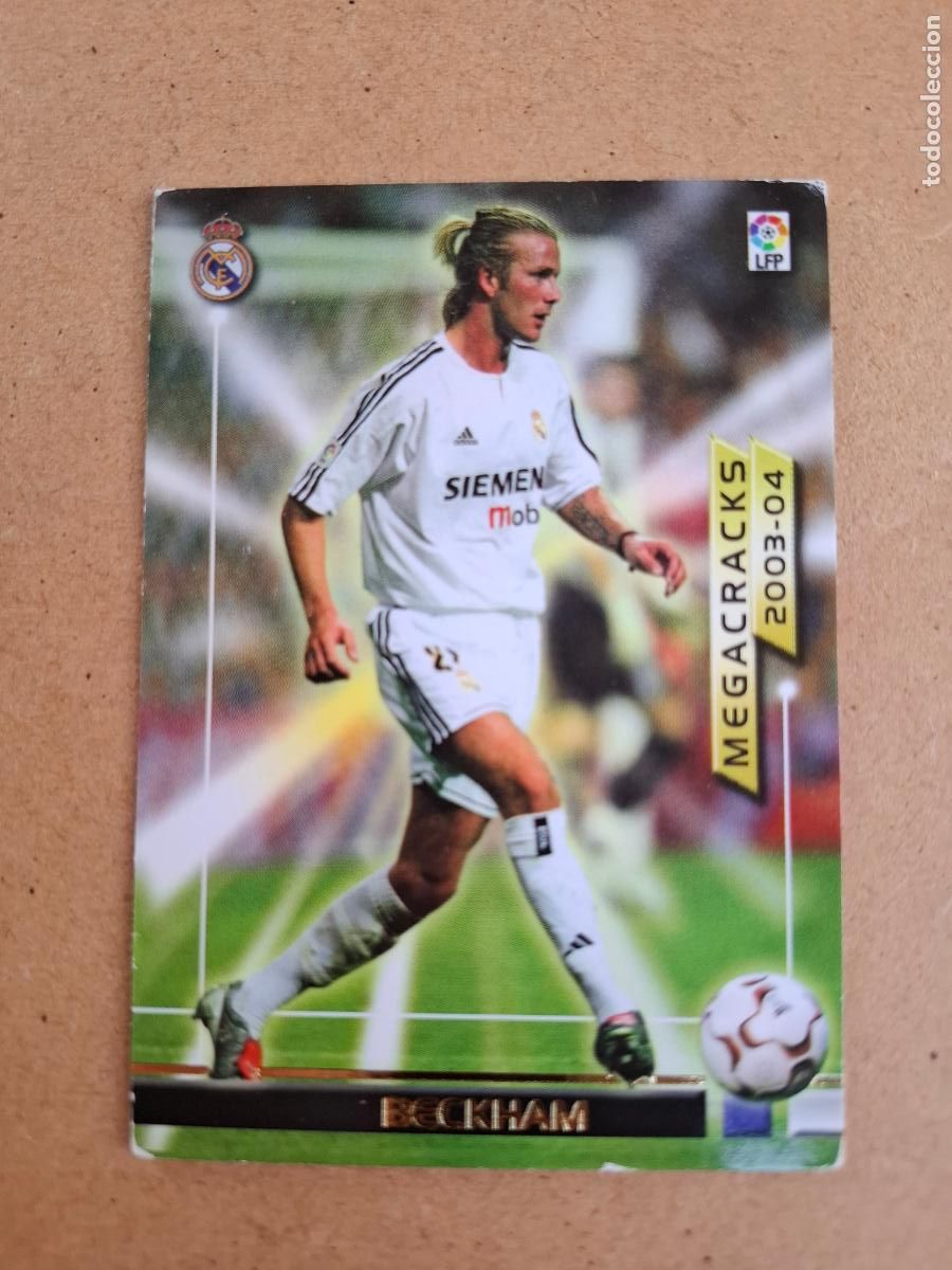 Cromos de f&uacute;tbol: MEGAFICHAS 2003 2004 03 04 - PANINI - 384 BIS BECKHAM - REAL MADRID (CM)