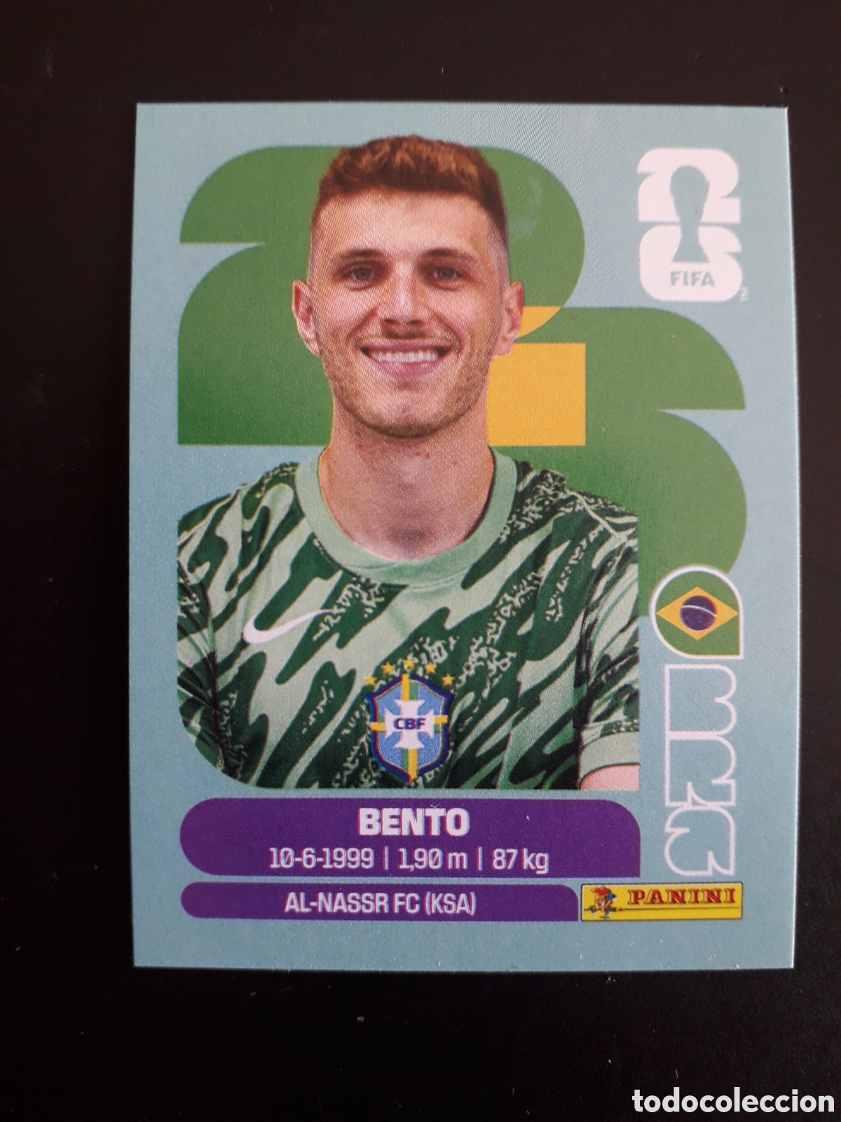 Fu&szlig;ball-Sticker: BENTO BRASIL BRA 3 MUNDIAL F&Uacute;TBOL 2026 FIFA WORLD CUP PANINI SIN PEGAR PEDIDO M&Iacute;NIMO 3&euro;
