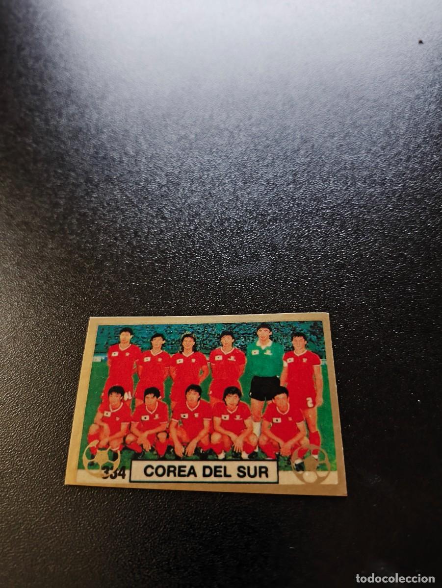 Cromos de F&uacute;tbol: 334 EQUIPO TEAM KORA DEL SUR SOUTH KOREA REYAUCA WORLD CUP MUNDIAL ITALIA ITALY 1990 NO PANINI