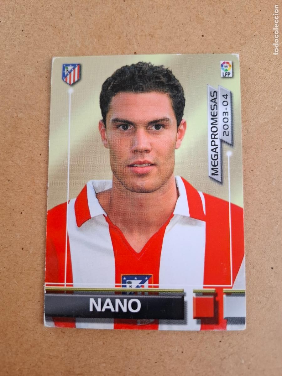 Cromos de F&uacute;tbol: MEGAFICHAS 2003 2004 03 04 - PANINI - 397 BIS NANO - AT. MADRID (CM)