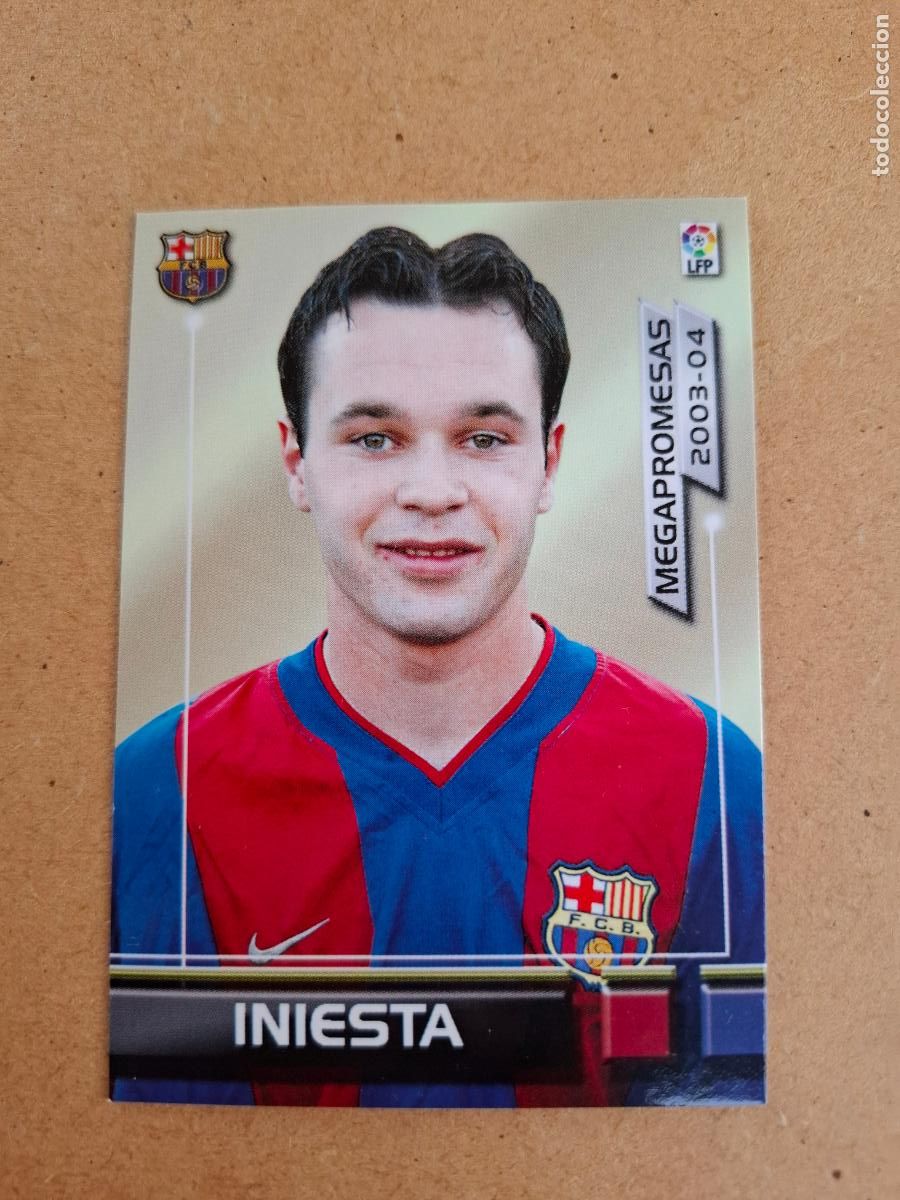 Cromos de F&uacute;tbol: MEGAFICHAS 2003 2004 03 04 - PANINI - 398 INIESTA ( ROOKIE ) - FC. BARCELONA (CM)