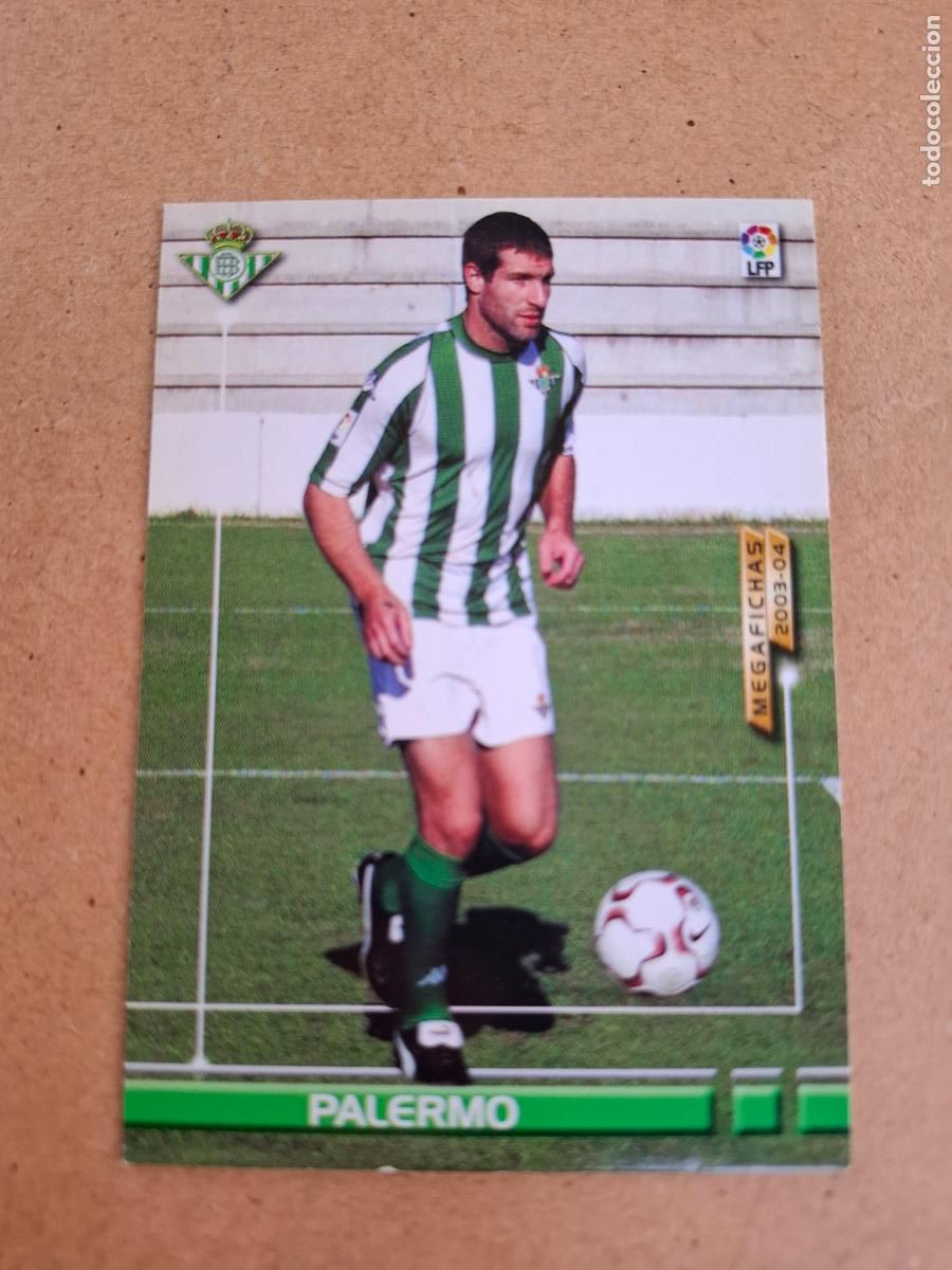 Fu&szlig;ball-Sticker: MEGAFICHAS 2003 2004 03 04 - PANINI - 470 PALERMO - REAL BETIS (CM)