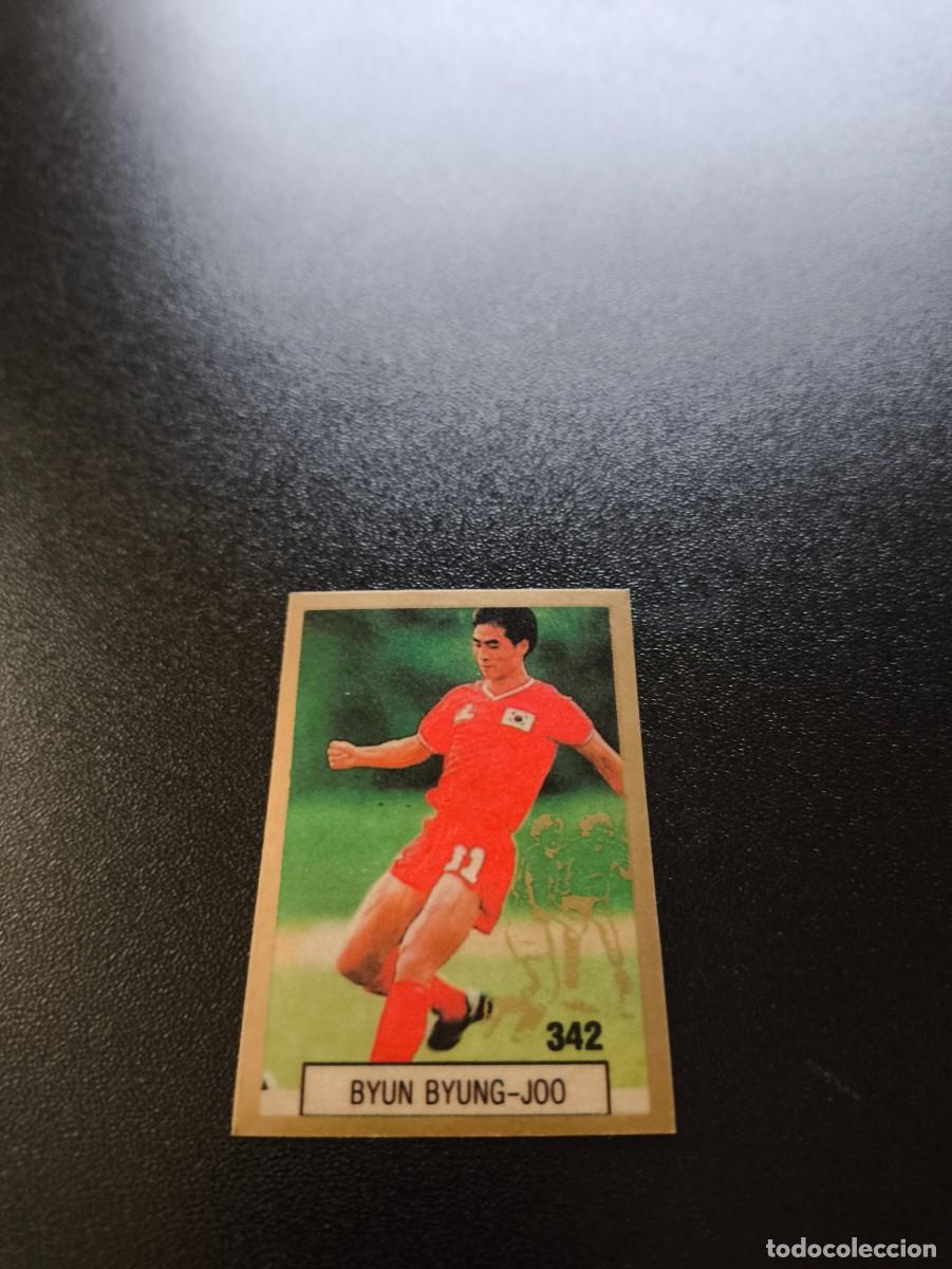 Football Stickers: 342 BYUN BYUNG-JOO KOREA DEL SUR SOUTH KOREA REYAUCA WORLD CUP MUNDIAL ITALIA ITALY 1990 NO PANINI