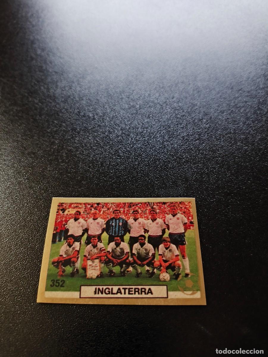 Football Stickers: 352 EQUIPO TEAM INGLATERRA ENGLAND REYAUCA WORLD CUP MUNDIAL ITALIA ITALY 1990 NO PANINI