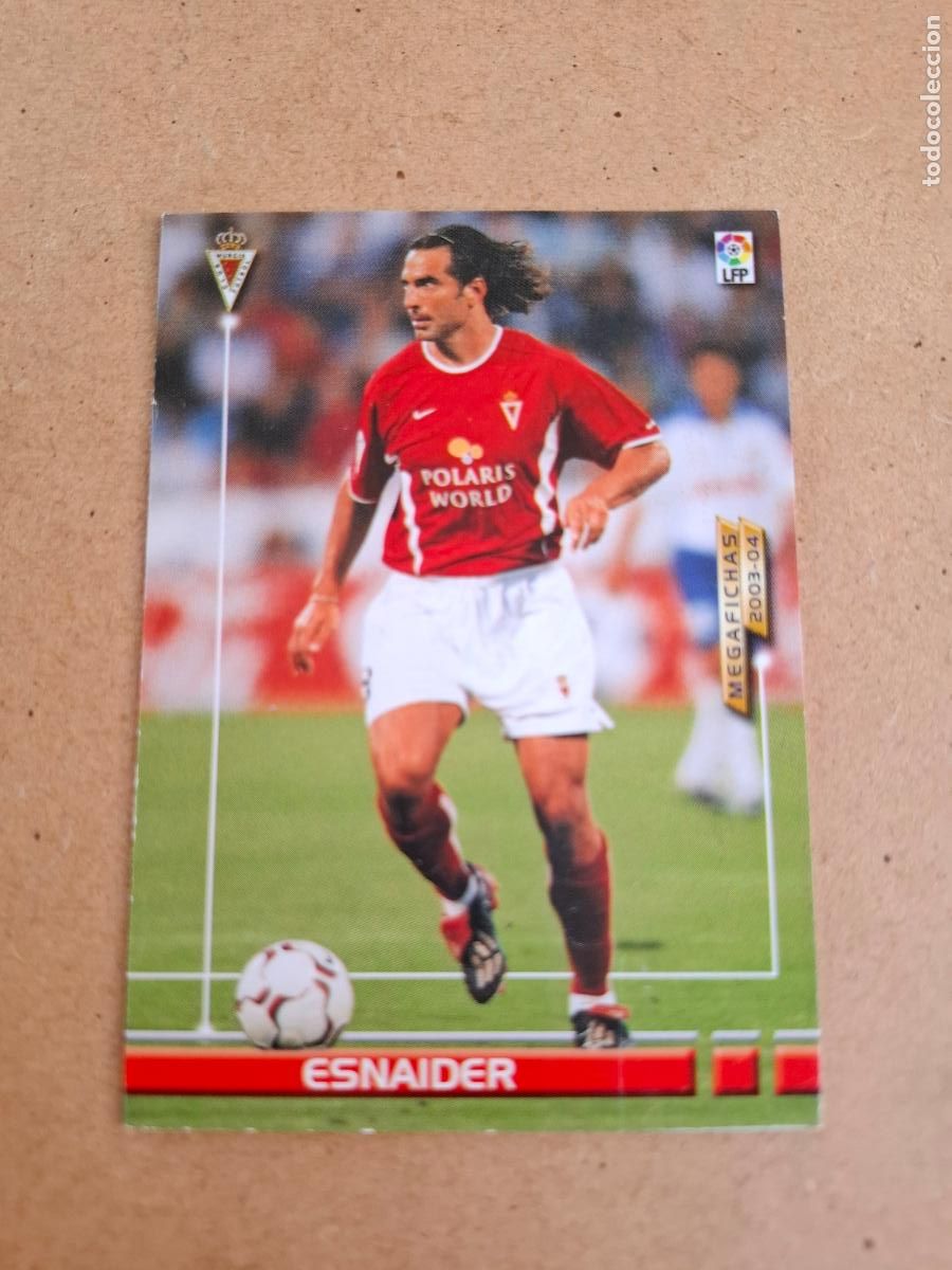 Cromos de F&uacute;tbol: MEGAFICHAS 2003 2004 03 04 - PANINI - 488 ESNAIDER - REAL MURCIA (CM)