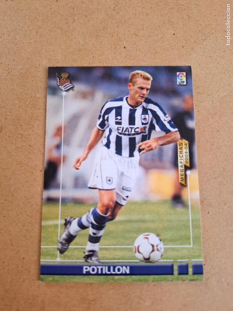 Cromos de F&uacute;tbol: MEGAFICHAS 2003 2004 03 04 - PANINI - 491 POTILL&Oacute;N - REAL SOCIEDAD (CM)