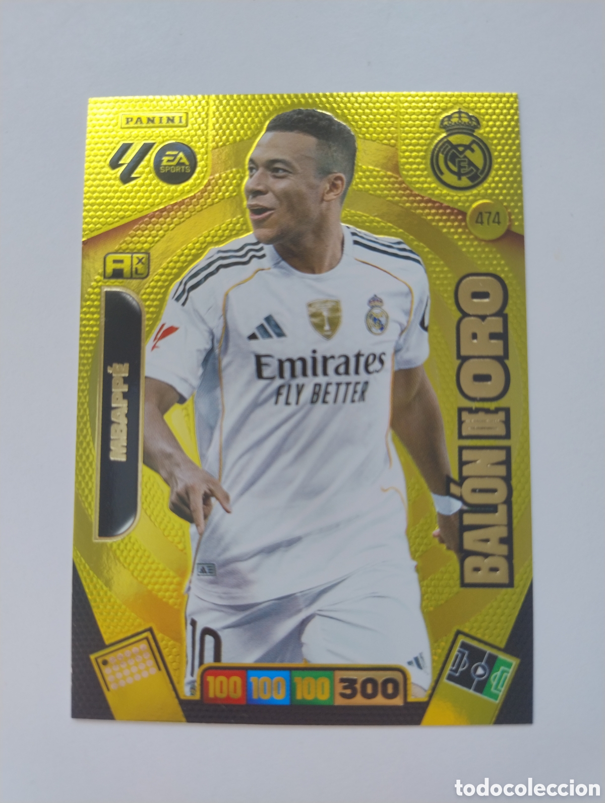 Cromos de F&uacute;tbol: 474 - Mbappe - Real Madrid - Adrenalyn XL Liga 2025 - 2026 Bal&oacute;n de Oro