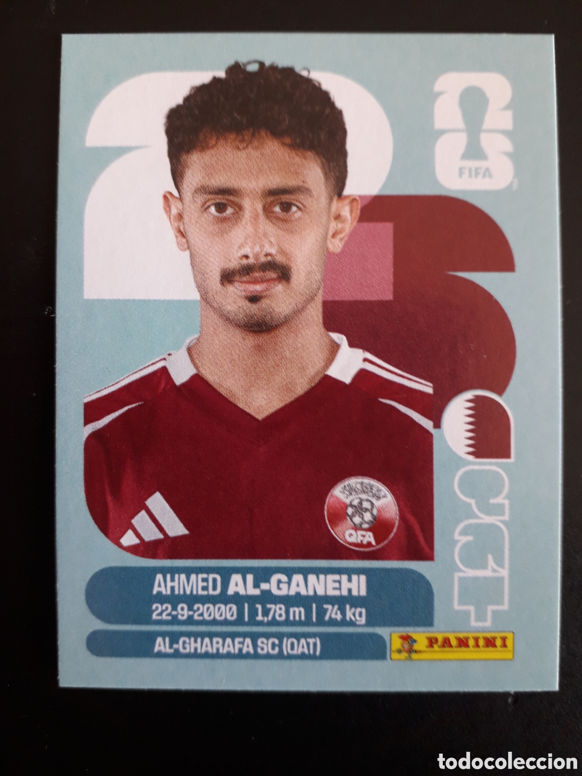 Cromos de F&uacute;tbol: AL GANEHI QATAR QAT 19 MUNDIAL F&Uacute;TBOL 2026 FIFA WORLD CUP PANINI SIN PEGAR PEDIDO M&Iacute;NIMO 3&euro;