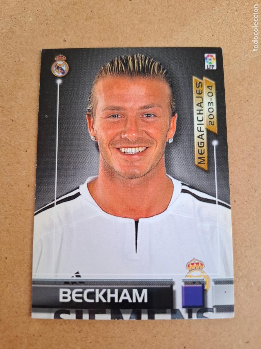 Cromos de Futebol: MEGAFICHAS 2003 2004 03 04 - PANINI - 497 BECKHAM - REAL MADRID (CM)
