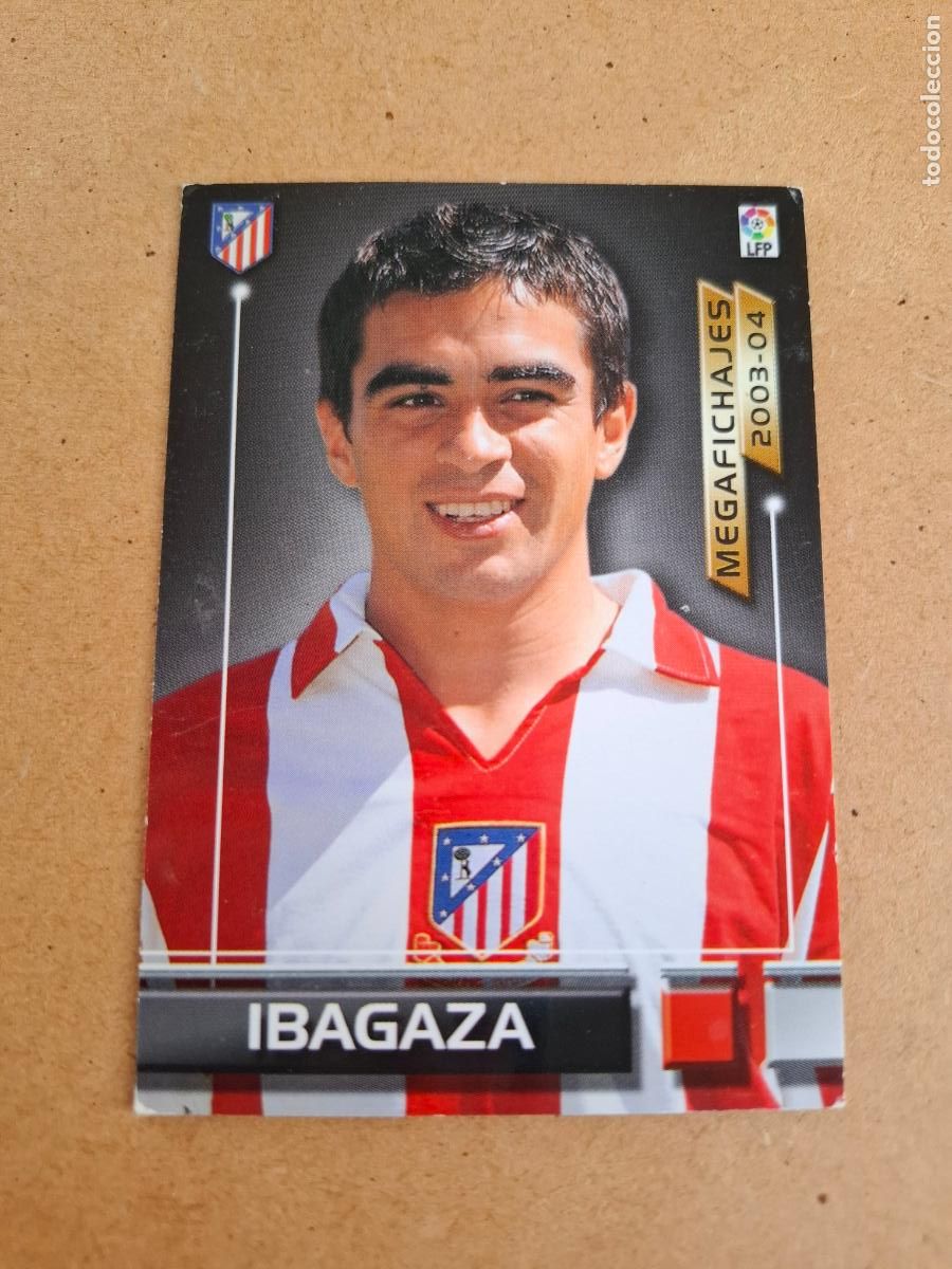 Football Stickers: MEGAFICHAS 2003 2004 03 04 - PANINI - 498 IBAGAZA - AT. MADRID (CM)