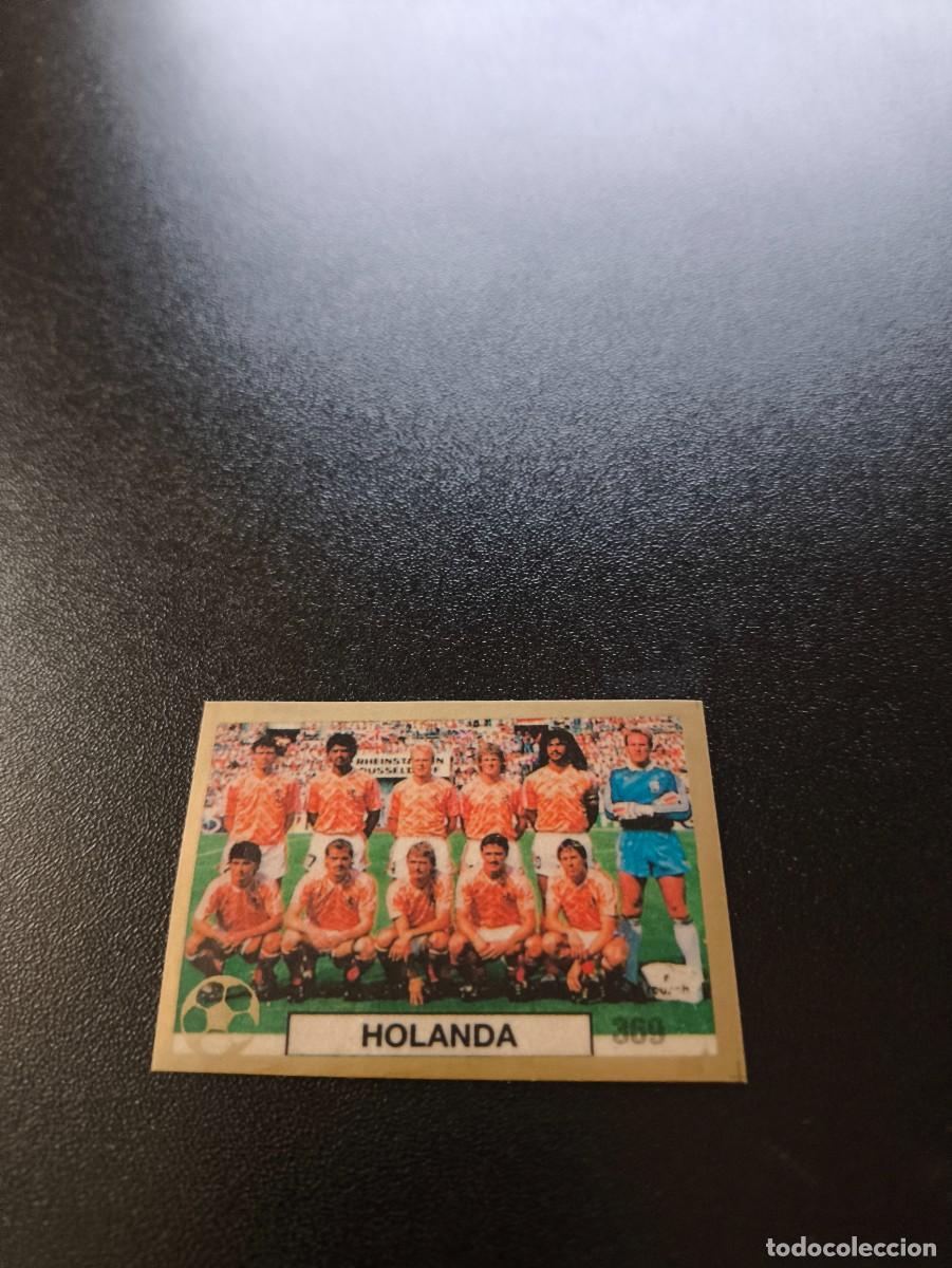 Fu&szlig;ball-Sticker: 369 EQUIPO TEAM HOLANDA NETHERLANDS REYAUCA WORLD CUP MUNDIAL ITALIA ITALY 1990 NO PANINI
