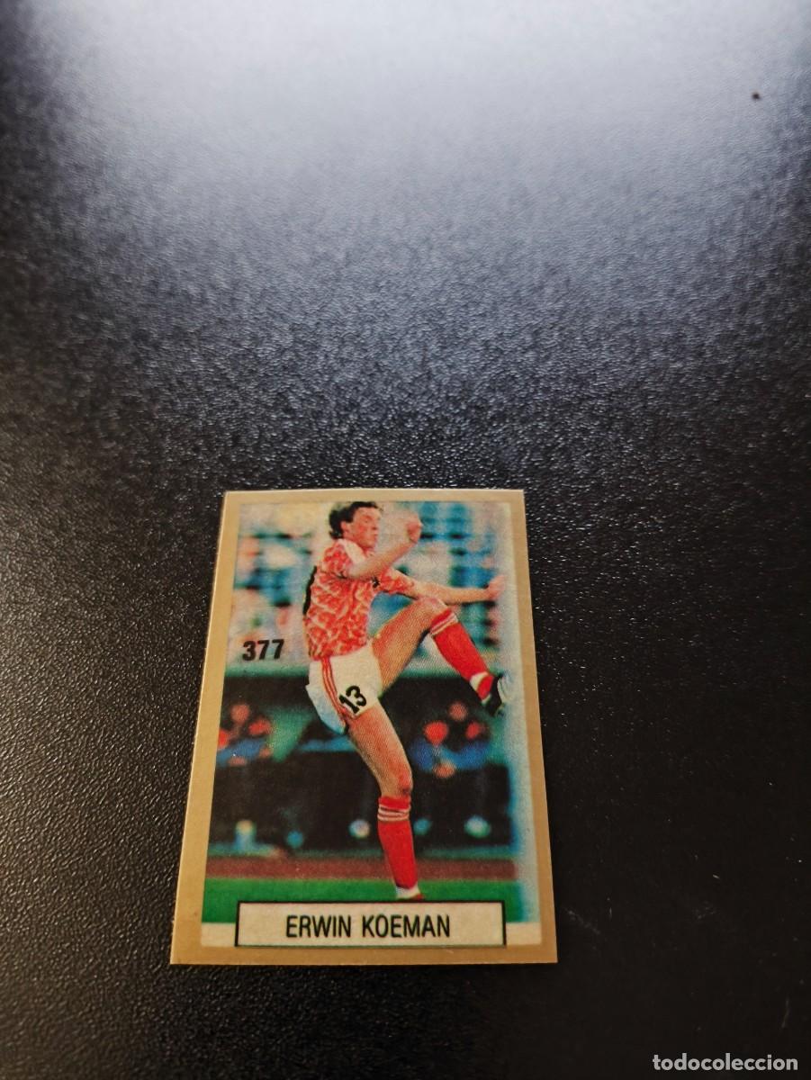 Fu&szlig;ball-Sticker: 377 ERWIN KOEMAN HOLANDA NETHERLANDS REYAUCA WORLD CUP MUNDIAL ITALIA ITALY 1990 NO PANINI