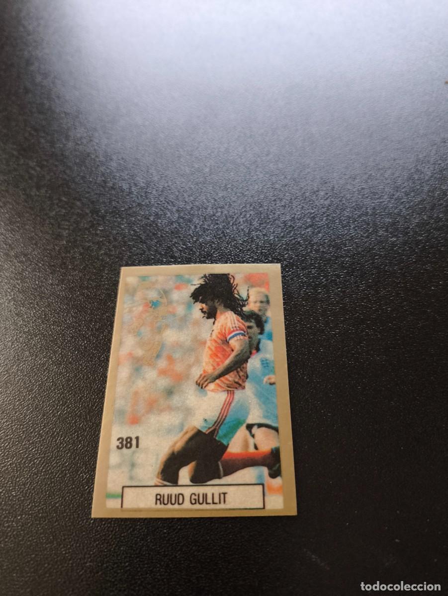 Cromos de F&uacute;tbol: 381 RUUD GULLIT HOLANDA NETHERLANDS REYAUCA WORLD CUP MUNDIAL ITALIA ITALY 1990 NO PANINI