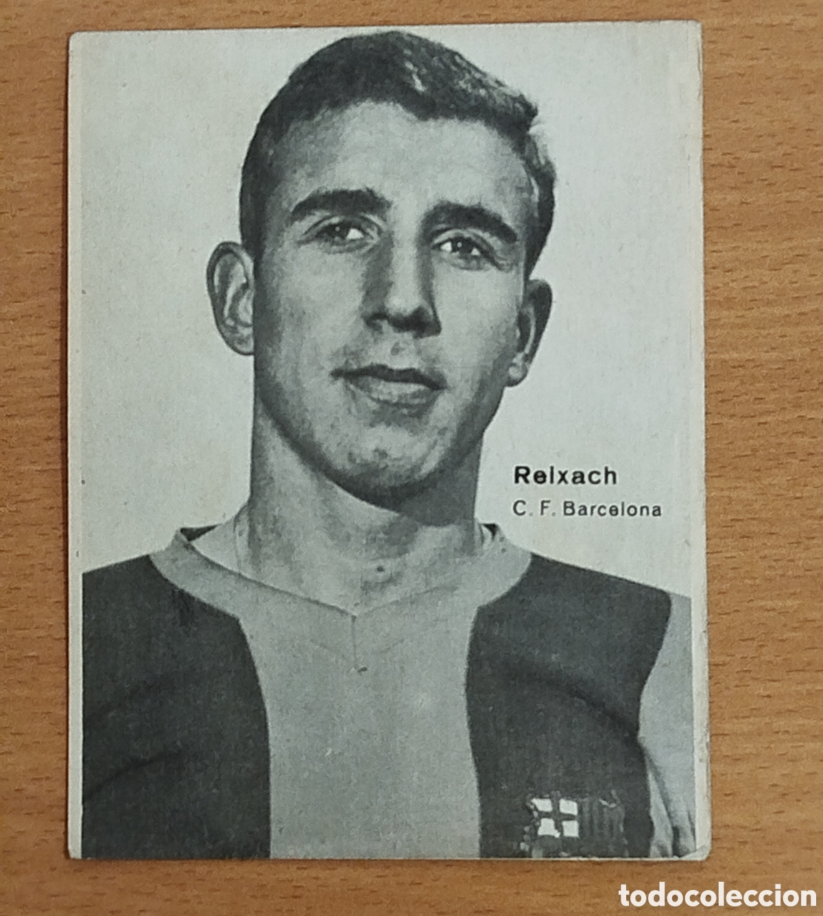 Cromos de F&uacute;tbol: ANTIGUA FOTO POSTAL CROMO DOBLE CARA FUTBOL FOTOGRAF&Iacute;A REIXACH Y VERGES FC BARCELONA BAR&Ccedil;A