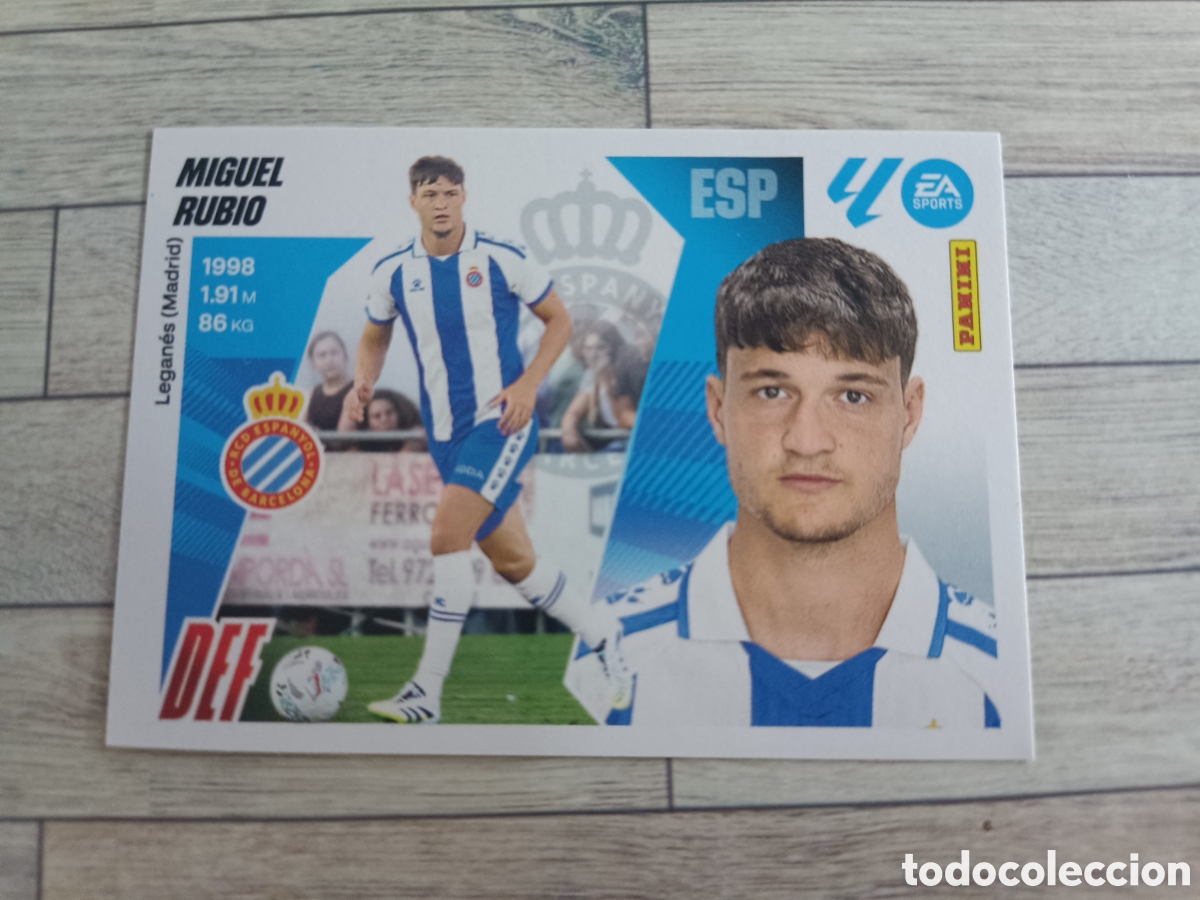 Cromos de F&uacute;tbol: 7 MIGUEL RUBIO ULTIMOS FICHAJES ESPA&Ntilde;OL ESPANYOL LIGA ESTE 2025 2026 PANINI 25 26 SIN PEGAR