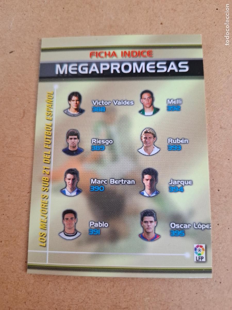 Football Stickers: MEGAFICHAS 2003 2004 03 04 - PANINI - INDICE MEGAPROMESAS ( ERROR ) (CM)