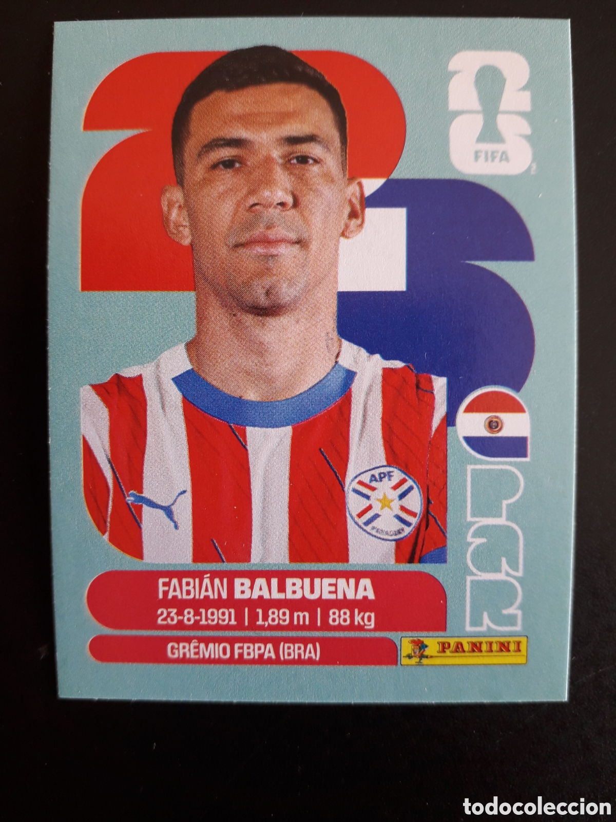 Cromos de Futebol: BALBUENA PARAGUAY PAR 5 MUNDIAL F&Uacute;TBOL 2026 FIFA WORLD CUP PANINI SIN PEGAR PEDIDO M&Iacute;NIMO 3&euro;