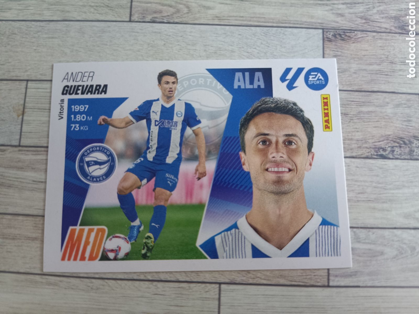 Football Stickers: 11 GUEVARA ALAVES LIGA ESTE 2025 2026 PANINI 25 26 SIN PEGAR