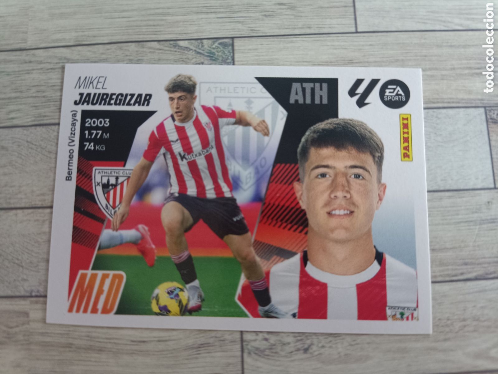 Cromos de F&uacute;tbol: 11 JAUREGIZAR ATHLETIC DE BILBAO LIGA ESTE 2025 2026 PANINI 25 26 SIN PEGAR